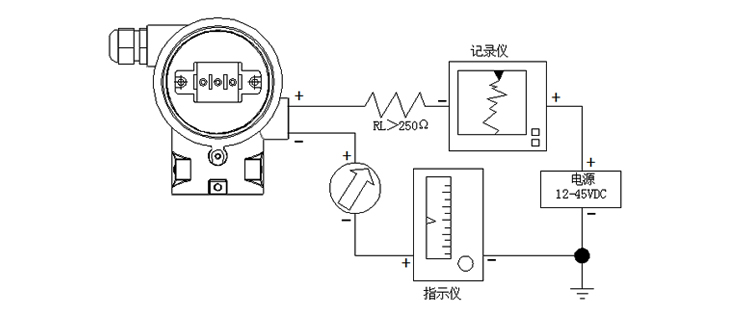 智能差壓變送器非智能型現場導線連接