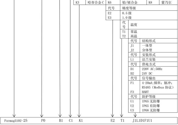 Focmag3102智能電磁流量計產(chǎn)品選型